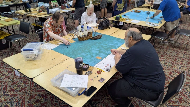 DieCon Attendees playing Blood and Plunder TTRPG