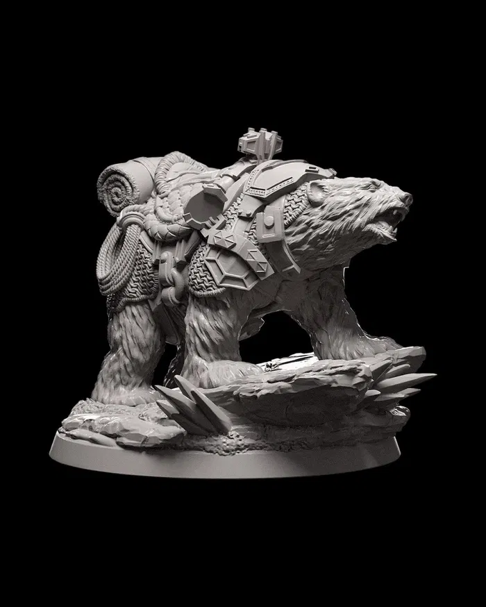 [Ice and Fire] Bear Companion (32mm)