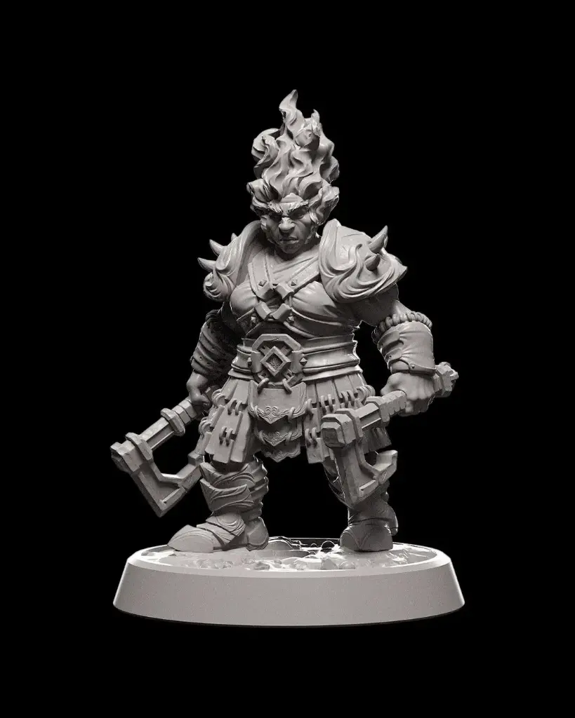 [10] Fire Soldier Female (32mm)