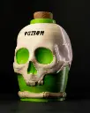 Skull potion bottle