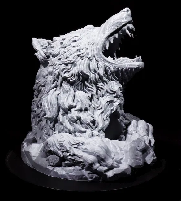 Wolf dice tower (colored)