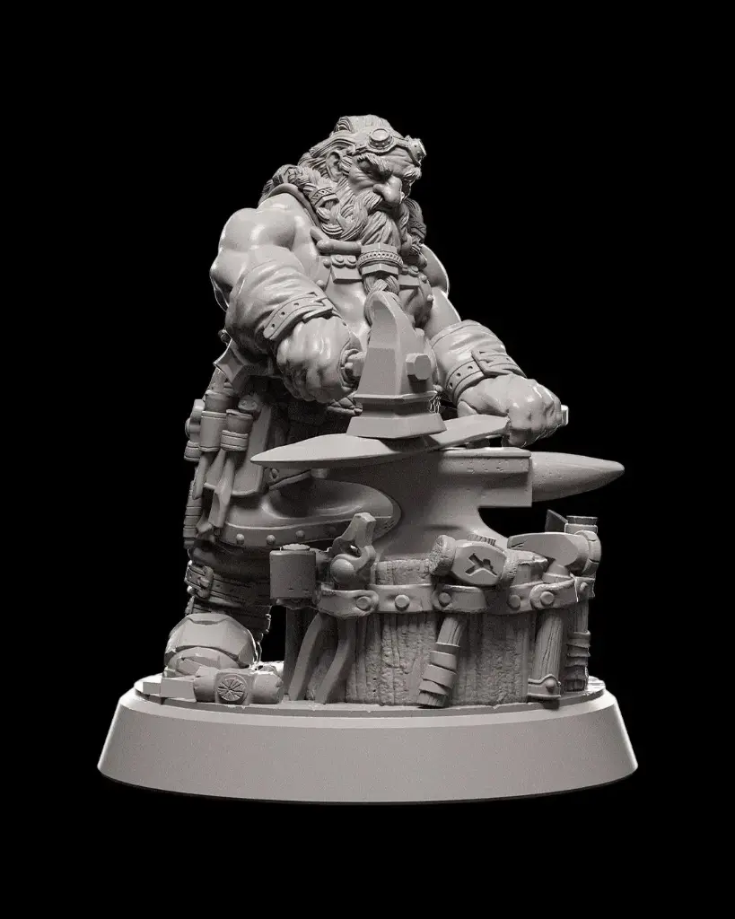 [2] Dwarven Black Smith (32mm)