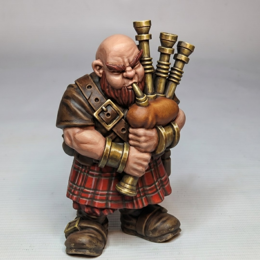 Dwarf Bagpiper
