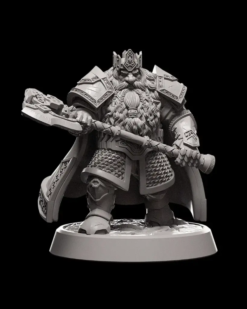 [Ice and Fire] Dwarven King (32mm)