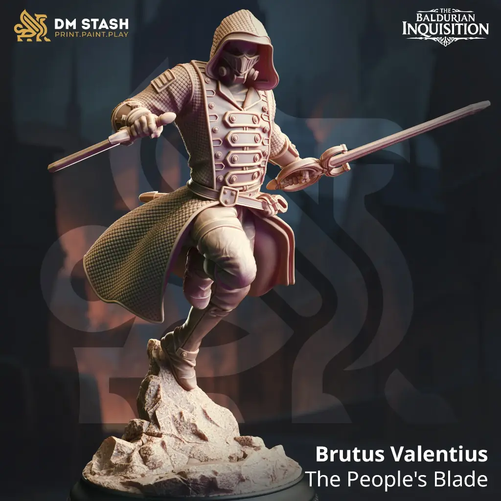 [The Baldurian Inquisition] Brutus Valentius (32mm, Visor)