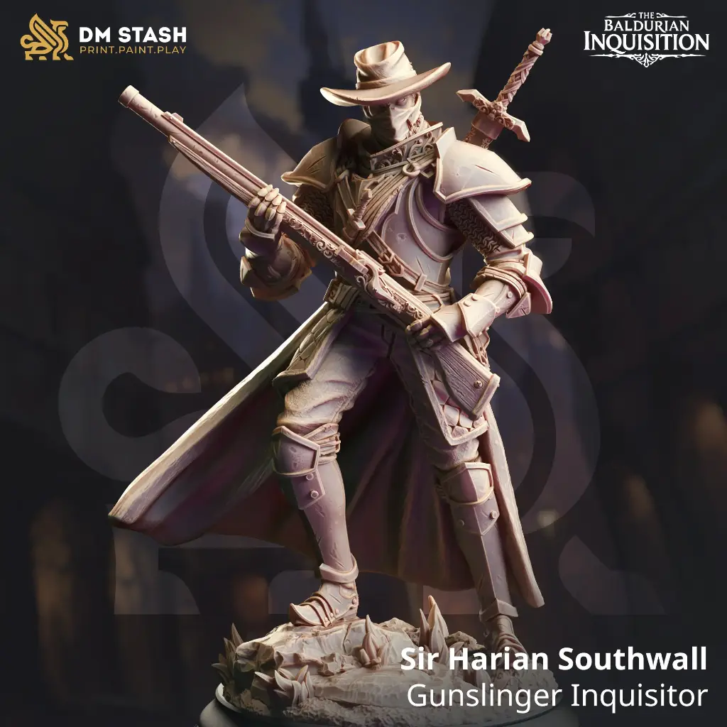 [The Baldurian Inquisition] Sir Harian Southwall (32mm, Hat)