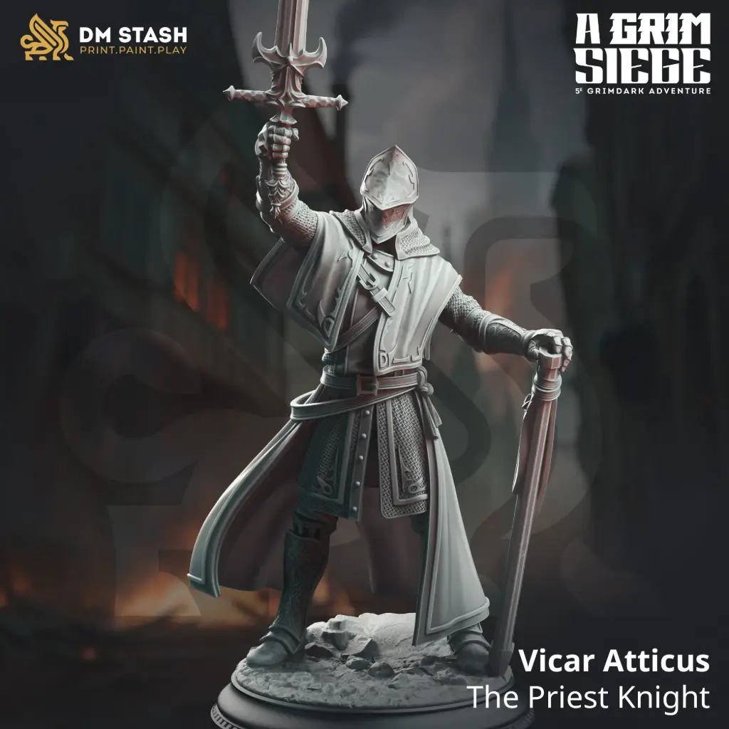 [A Grim Siege] Vicar Atticus (32mm)