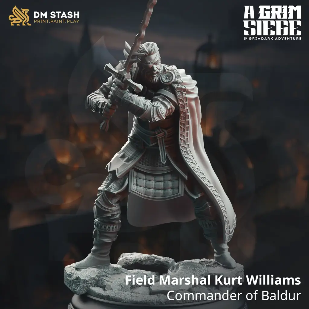 [A Grim Siege] Field Marshal Williams (32mm)