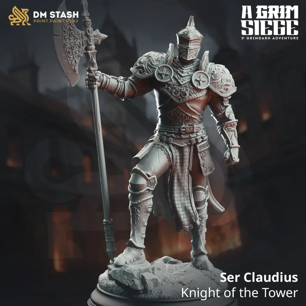 [A Grim Siege] Ser Claudius (32mm)