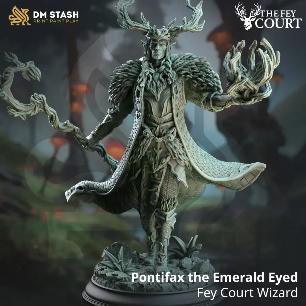 [The Fey Court] Pontifax the Emerald Eyed (32mm)