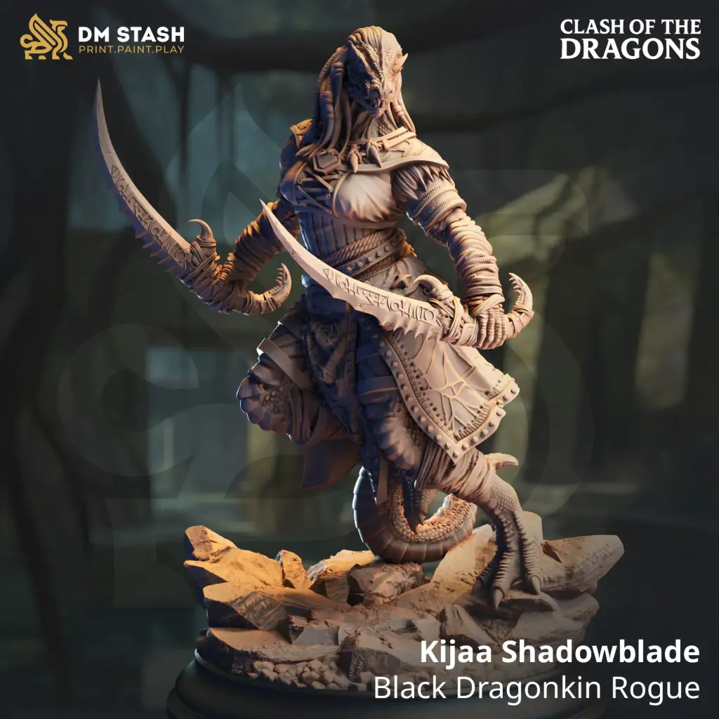 [Clash of the Dragons] Kijaa Shadowblade (32mm)