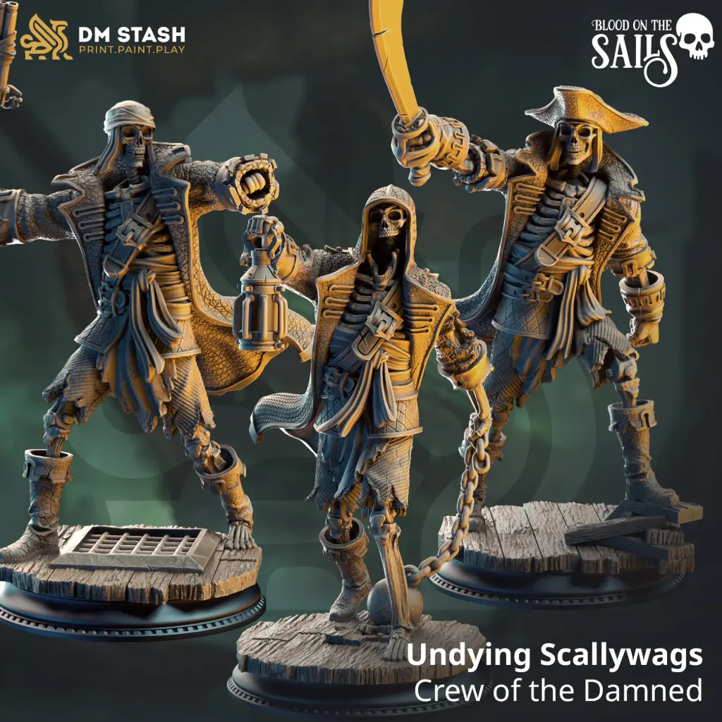 [Blood on the Sails] Undying Scallywags - Crew of the Damned Galleon (32mm)