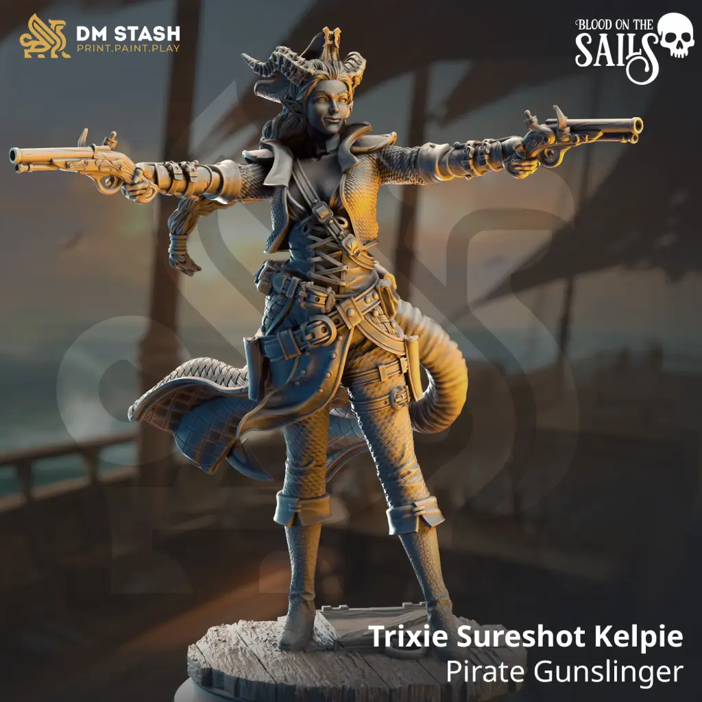[Blood on the Sails] Trixie "Sureshot" Kelpie (32mm)