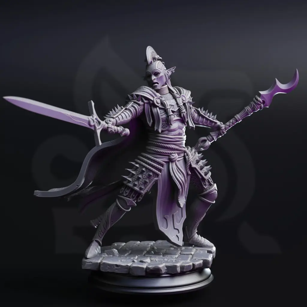 [Drow From Beyond] The Ordained – Face of House Glydrin (32mm)